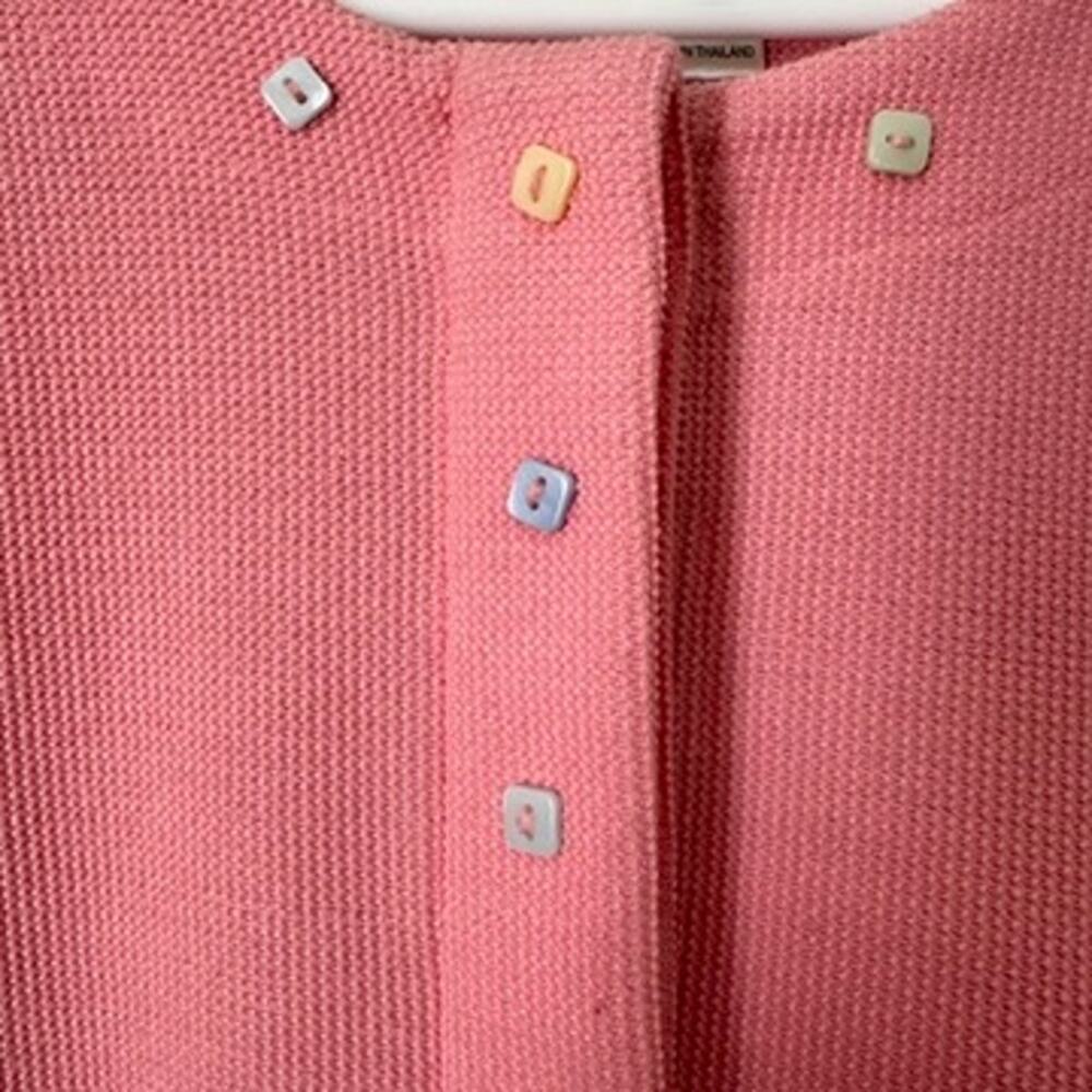 Christopher & Banks Cardigan Sweater Womens SMALL Pink Pastel Easter Spring - Picture 5 of 14